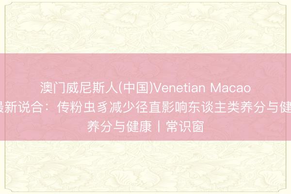 澳门威尼斯人(中国)Venetian Macao 《当然》最新说合:传粉虫豸减少径直影响东谈主类养分与健康丨常识窗